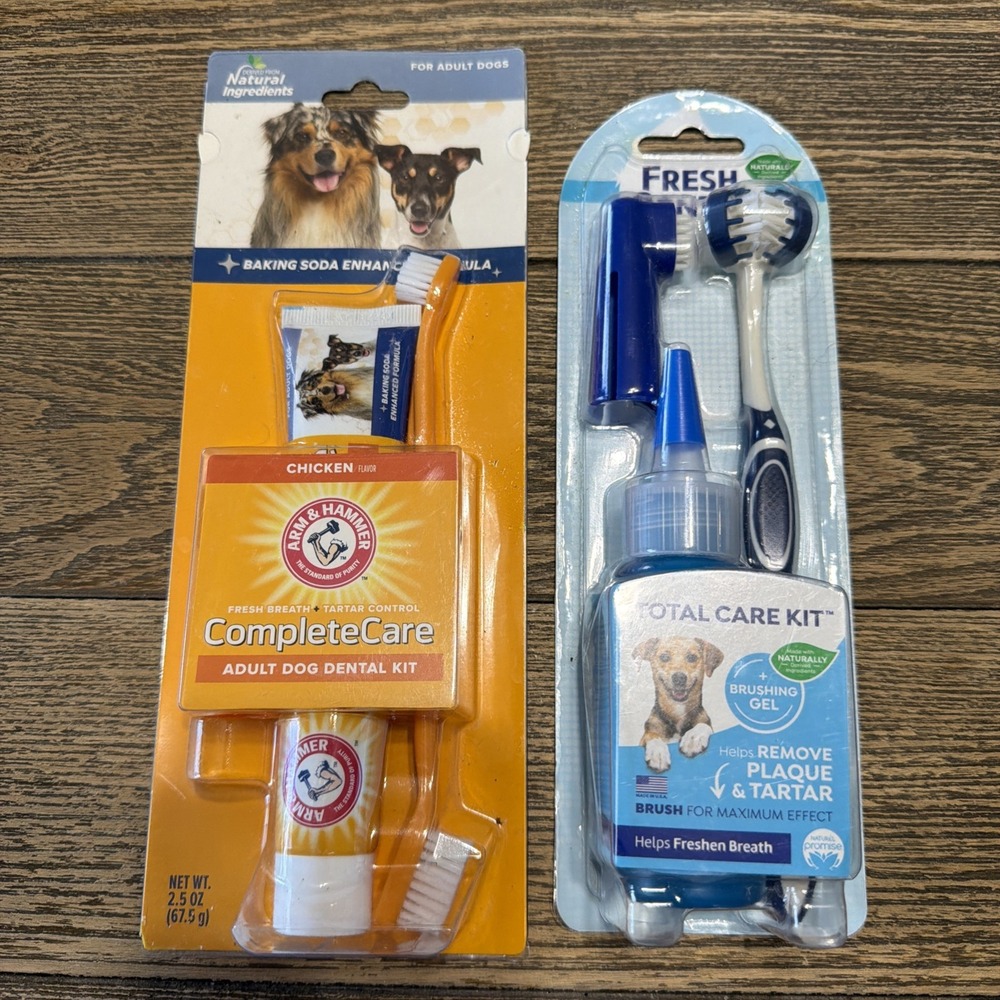 2 Complete Care Dog Dental Kit Arm & Hammer & Fresh dental Total Care Kit